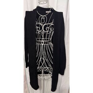 Nice women Alexandre Laurent Sweater Over Sized cardigan black O/S made in ITALY